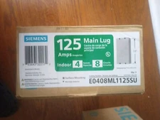 Surface Mount 125 Amp Load Center Main Lug 4 Spaces & 8 Circuits Indoor Rated