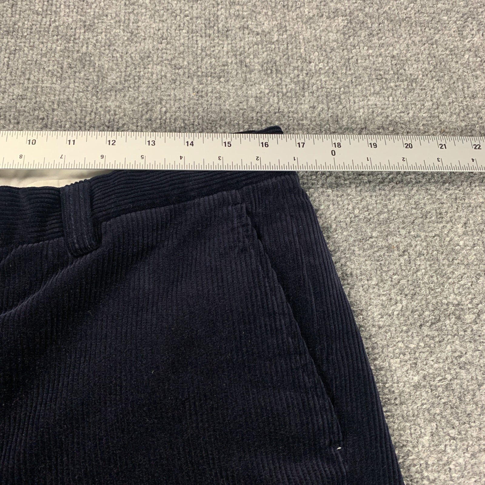 Orvis Mens Pants 34x29 Relaxed Straight Blue Chino Corduroy Jeans