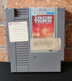Vintage 1988 Nintendo NES Iron Tank Video Game Tested Working W/ Original Case