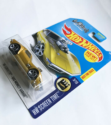 Hot Wheels '68 Corvette Gas Monkey Garage - HW Screen Time Gold 99/365 Diecast Car