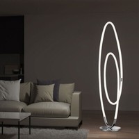 Standlampe Stehleuchte Wohnzimmerleuchte Led Dimmer Chromfarben Beistellleuchte