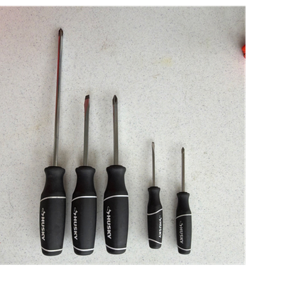 #ad Husky 5 Piece Screwdriver Set Flathead amp; Phillips Black Silver Handles $23.99