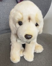 FAO Schwarz Golden Labrador Puppy Plush Stuffed Dog Lab 11"