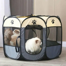 Portable Pet Playpen, Dog Playpen Foldable Pet Exercise Pen Tents Dog M/S