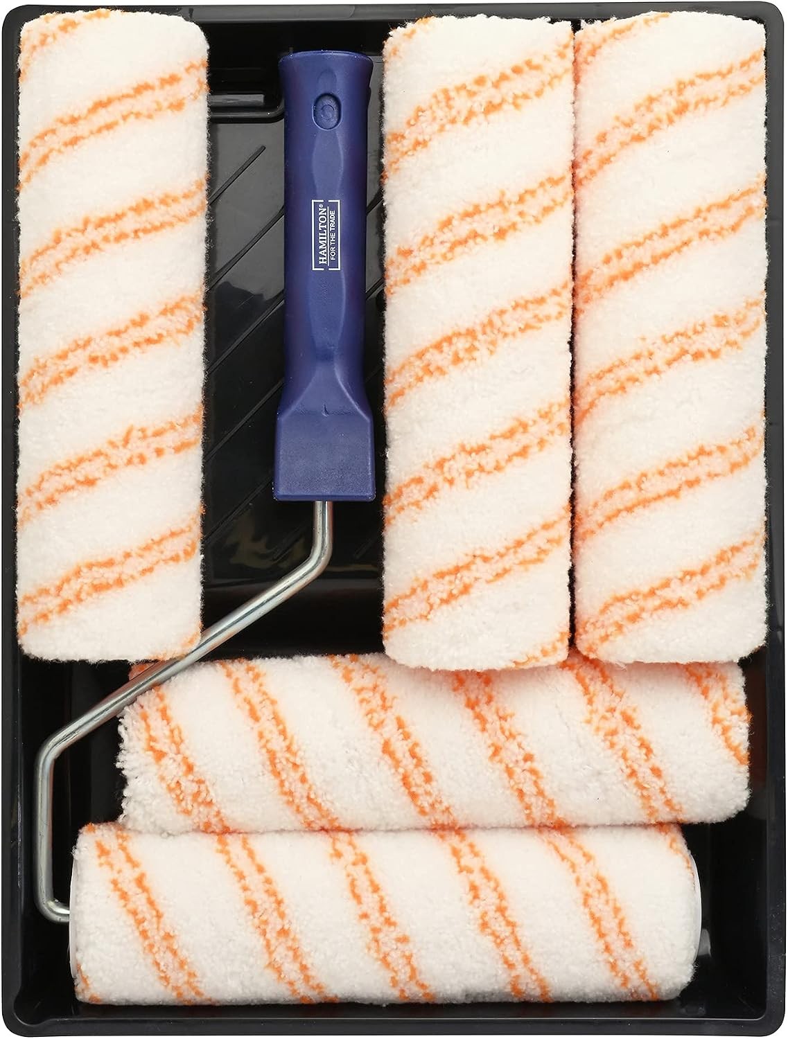 Hamilton For The Trade Medium Pile Paint Roller Set 7 Piece with Tray 9in - Image 4