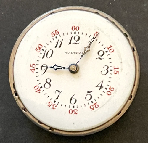 Antique 1913 Waltham Model 1907 361 Watch Movement Parts/Repair 3/0s 7j USA