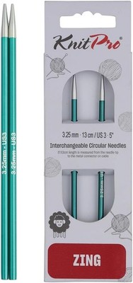 KNITPRO KP47512 Stricknadeln: Rund: austauschbar: Normal: Zing: 3,25 mm,