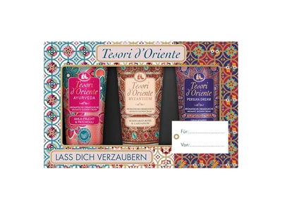 Tesori d’Oriente Geschenkset 3×75ml Cremeduschen Ayurveda Persian Dream Byzantiu