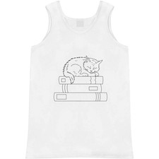 ' Cat Among Books' Adult Vest / Tank Top AV057106 