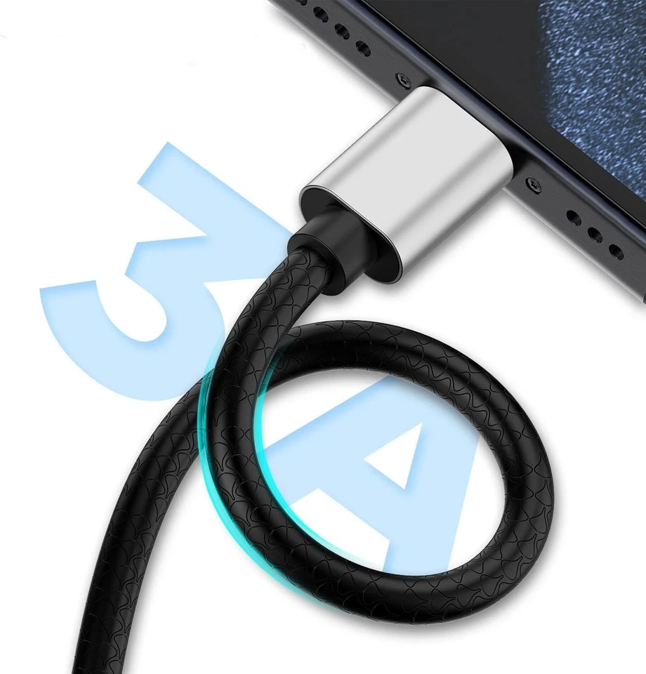 2 Pack 10ft USB C to USB A Cables with Fast Charging and Data Transfer - Image 4 of 4