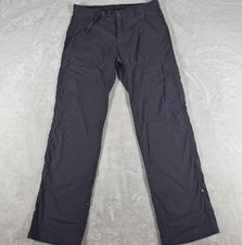 Prana Stretch Zion Pants Men's 33x32 Gray Hiking Outdoor Utility M4ST32116