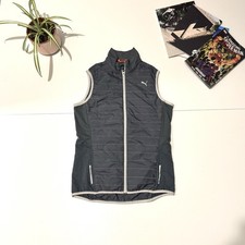 Puma Padded Gilet Vest – Charcoal Grey – Lightweight Zip – Women’s UK 10 / EU 38