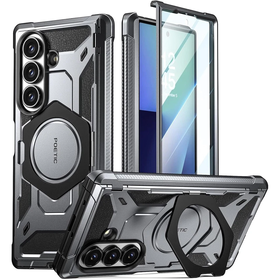 Capa poética com suporte para tela integrada para Samsung Galaxy Z Fold 7 - Imagem 2 de 4