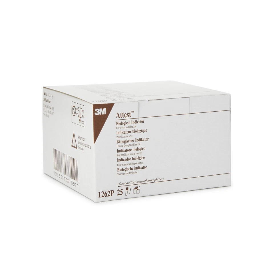 Frasco indicador biológico de esterilização Attest compatibilidade vapor 1262P 25 ct - Imagem 3 de 3
