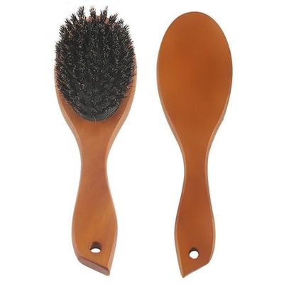Natural Boar Bristle Brush Comb Anti-static Oval Hairdressing Hair Styly Comb DE