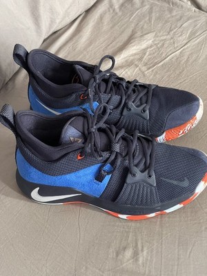 2018 Nike PG 2 OKC Home Dark Obsidian/Navy-Kinetic Green AJ2039 400 Size 9 