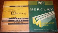 1957 57 Mercury Parts Catalog Repair Book Monterey Montclair Park Lane Voyager