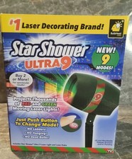 Star Shower Ultra 9 Outdoor Holiday Laser Light Show AS-SEEN-ON-TV, New 9 Modes