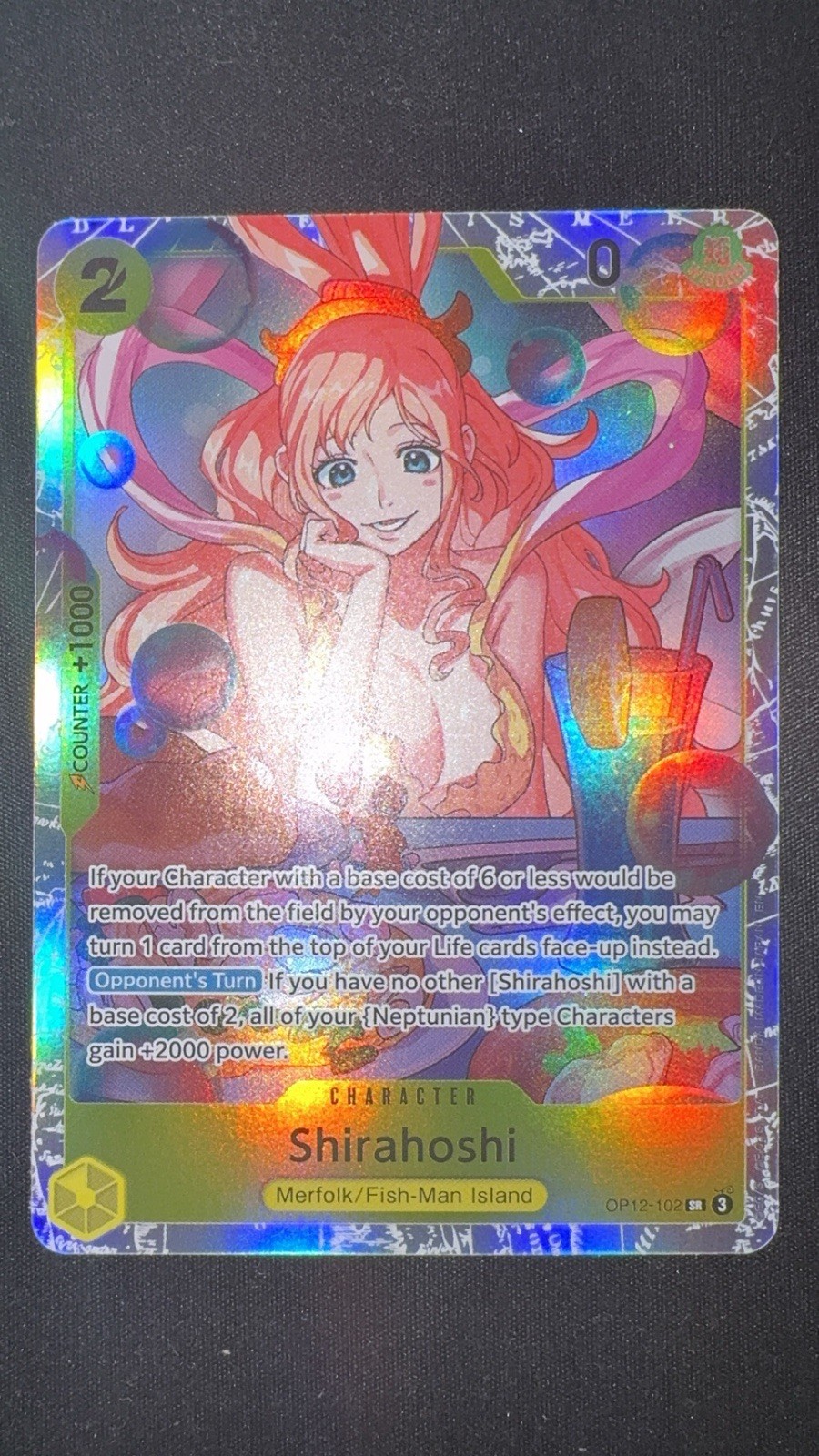 Shirahoshi OP12-102 SR - OP12 Legacy of the Master Super Rare Foil (NM+)