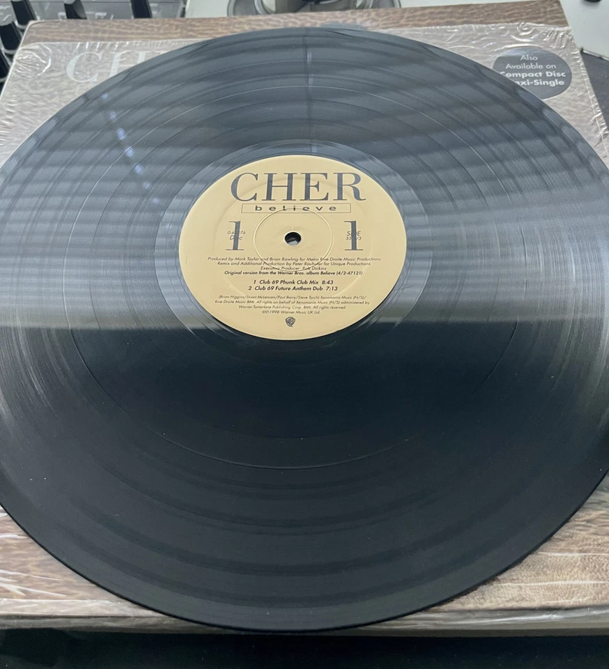 Cher – Believe Original 1998 Pressing 2X12" PROMO In Picture Cover VG+/VG+ - Image 3 of 4