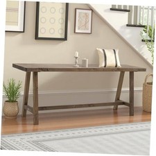 Solid Wood Bench Rustic Farmhouse Entryway Bench for Living Room Dining 47.2  