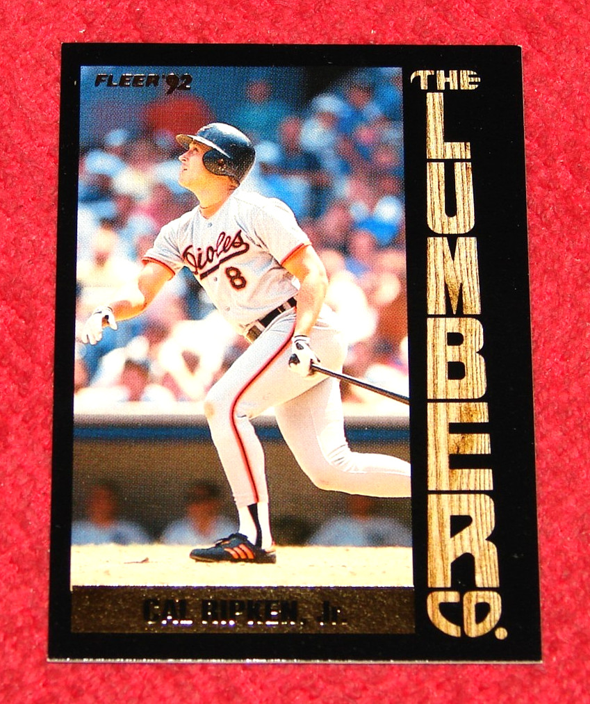 CAL RIPKEN JR. ORIOLES HOF 1992 FLEER LUMBER COMPANY #L7 (B2)