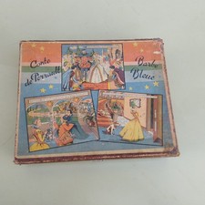 Ancien Jeu De Cubes Puzzle Bazar De La Ménagère - Tour Du Monde Animaux, Peuples, Vers 1900