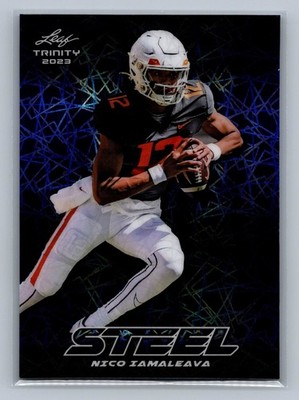 NICO IAMALEAVA 2023 Leaf Trinity PURPLE LAZER Steel Insert /49 #S-61 Tennessee