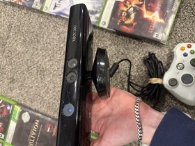 Xbox 360 S Black Console & Games Lot + Controllers - Resident Evil 5/Left 4 Dead