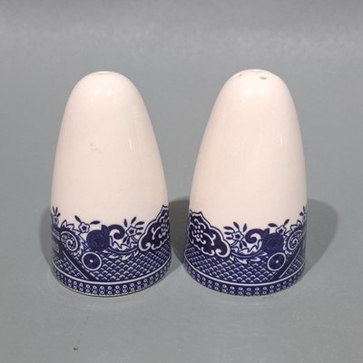 Churchill China ''Weidenmuster'' blau & weiß Salz & Pfefferstreuer