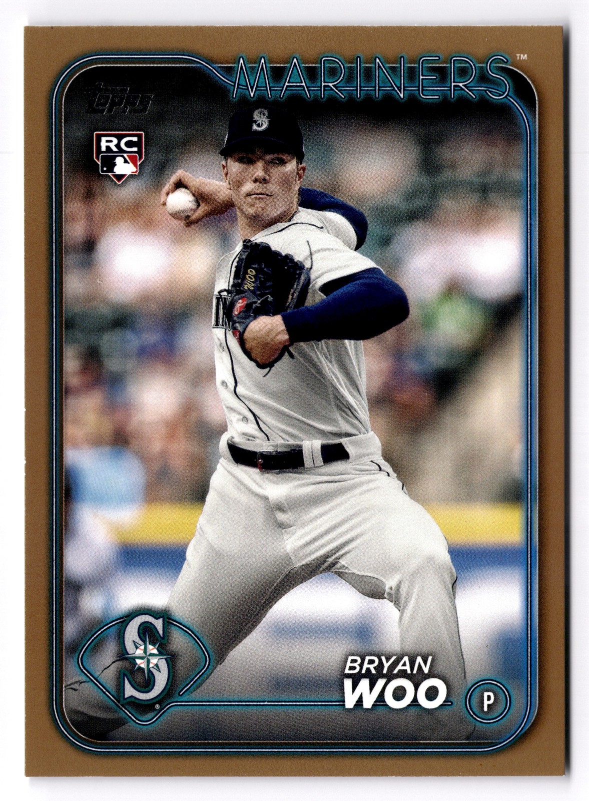 2024 Topps Bryan Woo #12 Gold /2024 Seattle Mariners