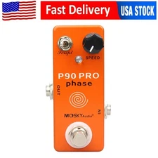 Mosky P90 PRO Guitar Bass Effect Pedal Script Speed Footswitch Knob for PHASE90