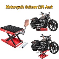 1200lb Motorcycle Lift Scissor Jack 4.3-14.9 Steel Hoist Stand For Dirt Bike