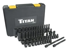Titan 46053 1/4-Inch Drive SAE & Metric Socket Set