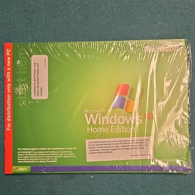 Microsoft Windows XP Home Edition OEM CD English 1-Device OS X10-60218