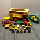 Vintage Fisher price Play family camper set 1972