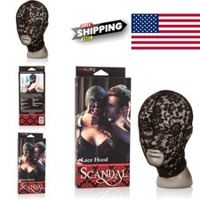 Soft Lace BDSM Hood Couples Mask One Size Fits Most Breathable Material