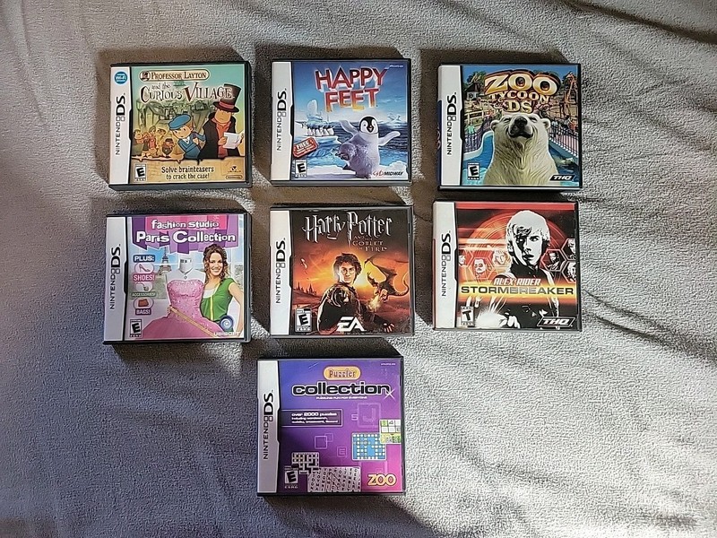 Lot of 7 Nintendo DS - Game Case & Manual Only - NO GAME CARTRIDGES 