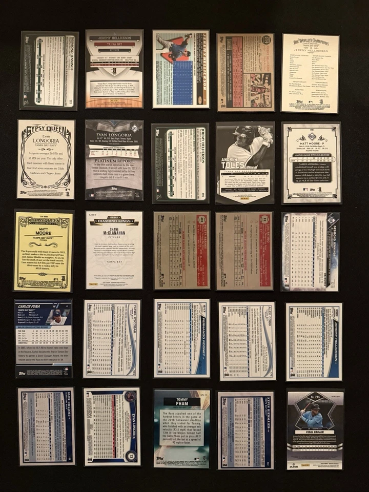 Tampa Bay Rays Baseball 50 Card Lot- Inserts, Rookies, Parallels - Image 4 of 4