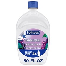 Softsoap Antibacterial Hand Soap Refill, White Tea  Berry Scent, 50 fl oz