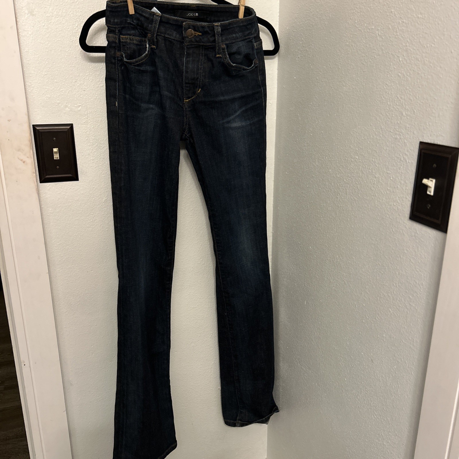 Joes Jeans Womens 27 Curvy Bootcut Stretch Dark Wash Blue  Denim