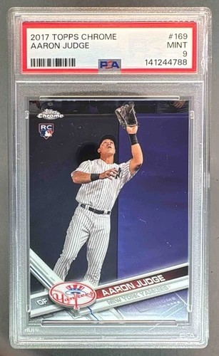 141244788 Aaron Judge 2017 Topps Chrome #169 Rookie RC PSA 9