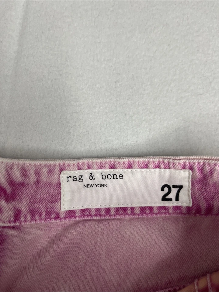 $325 rag & bone Nora Cargo Jeans in Pink Acid 27 Baggy Wide Leg Streetwear - Image 2 of 4