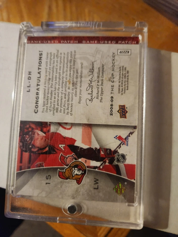 2008/09  Upperdeck  Auto  Limited  Logos  Dany  Heatley  21/50 - Image 2 of 4