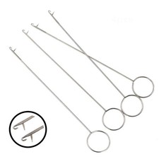 4 Pieces Needle Hook, Latch Hook Supplies, Tongue Crochet 26.5 cm, 10.5''