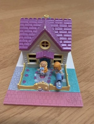 Polly Pocket Cozy Cottage Haus - Bluebird 1993 mit Figuren Komplett