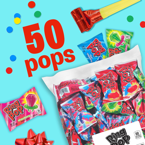 Lollipops - Bulk Candy Individually Wrapped Suckers Variety Party Pack- 50 Count - Picture 3 of 8
