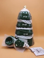 Target Bullseyes Playground Christmas Tree Green Measuring Cups & Spoons Set