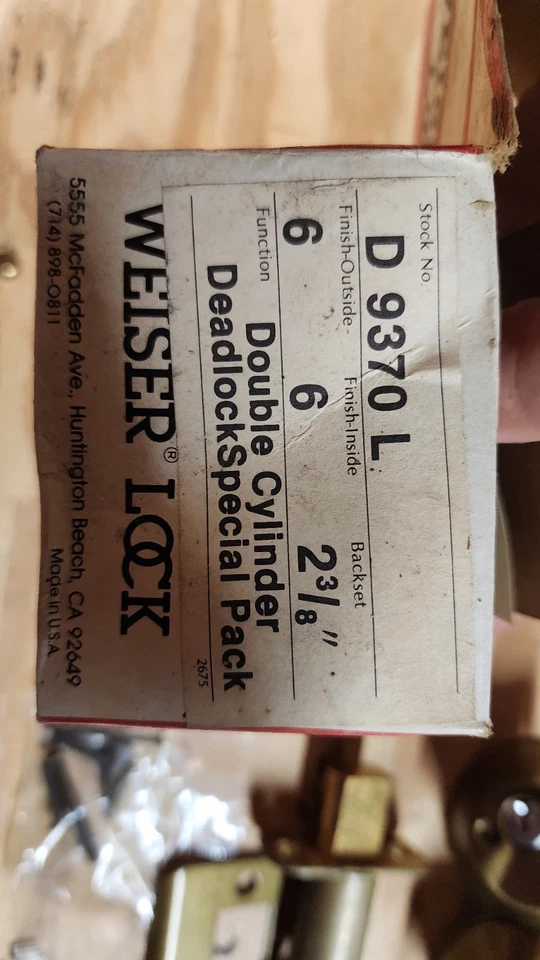 Lote de cerraduras Weiser de latón Foto 3 de 4