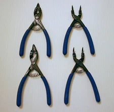 Snap Ring Plier Set - 4 Piece Professional Circlip Pliers Set E-Clip Retaining